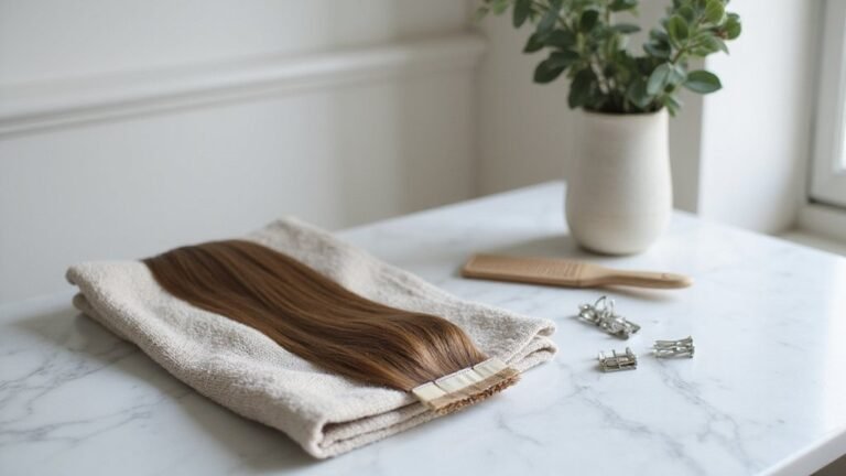 applying tape in extensions
