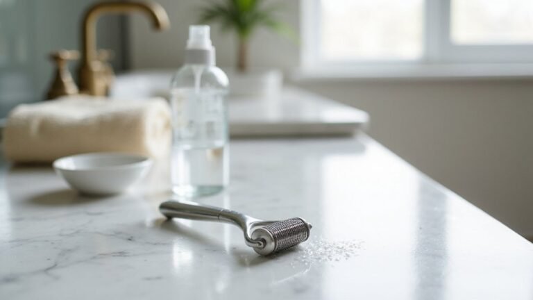 clean derma roller properly
