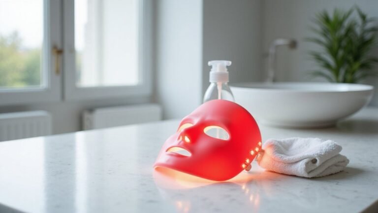 clean red light mask