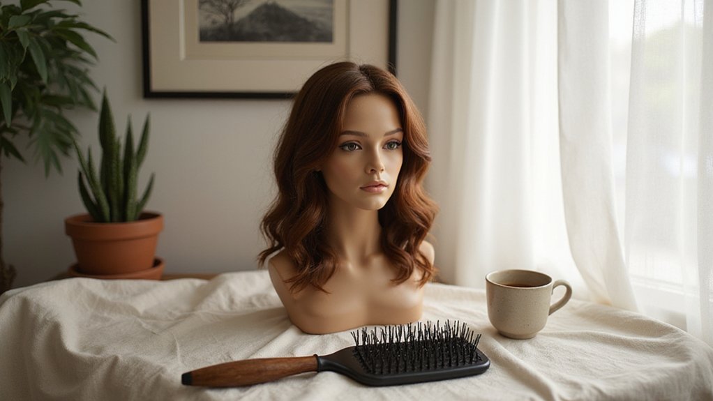 gentle wig brushing techniques