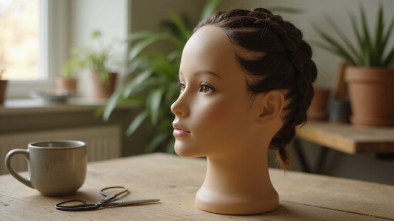 realistic mannequin head hair